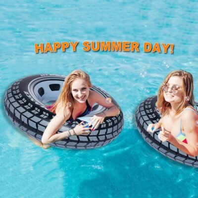 Inflatable Swimming Ring 90cm Pool Float Circles Tyre